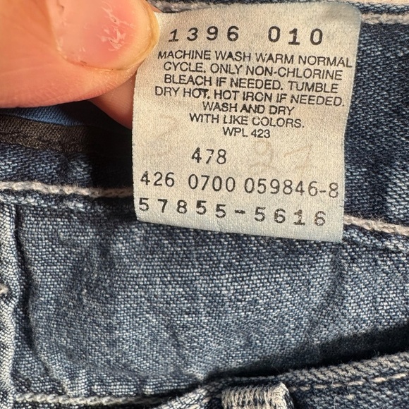 Levis L2 Jeans Womens 3 Blue Bootcut Low Rise Medium Wash Vintage - Picture 5 of 12